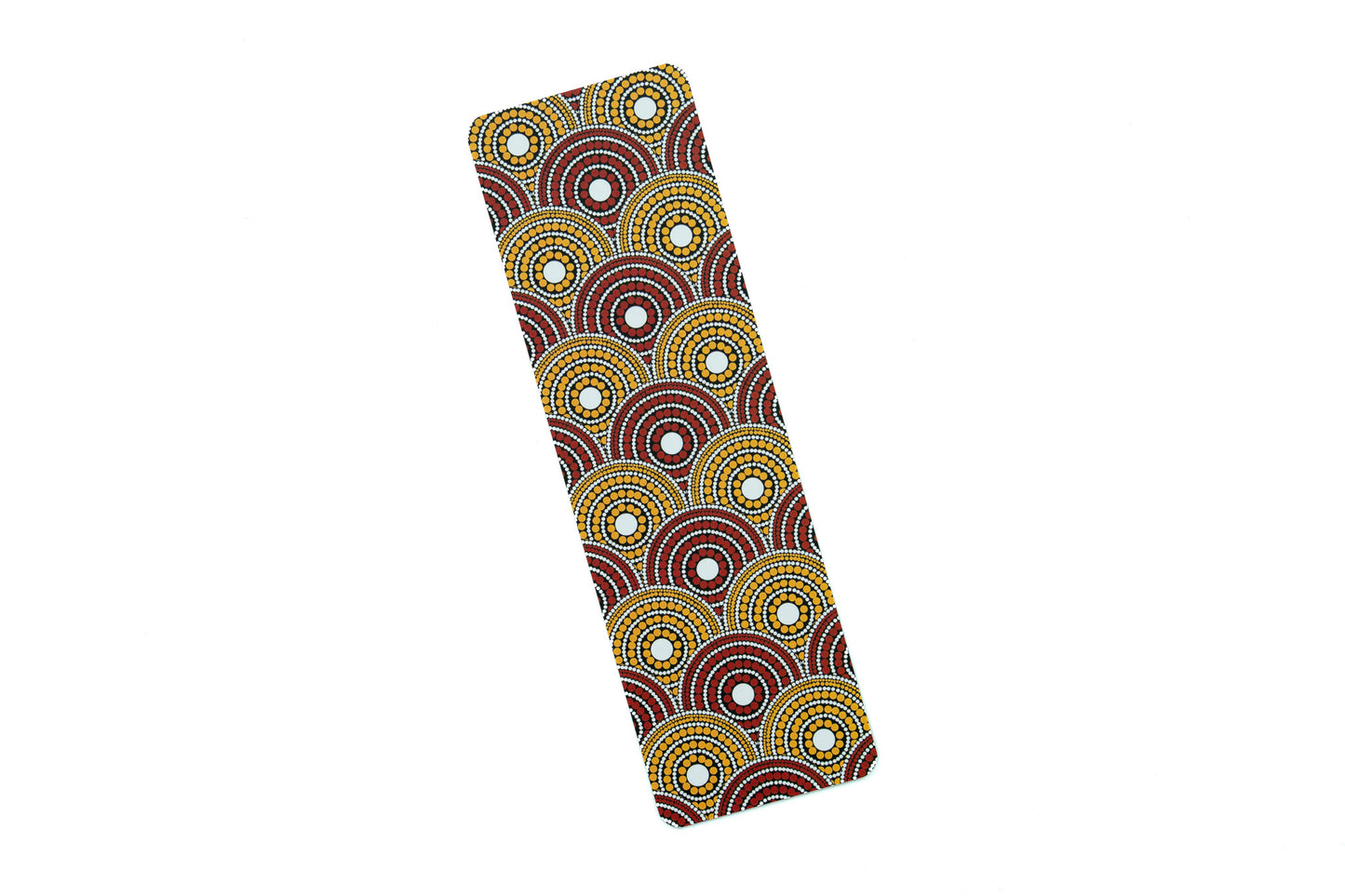 African Print Bookmark - Red and Yellow (Ankara) - Pounded Yam Productions