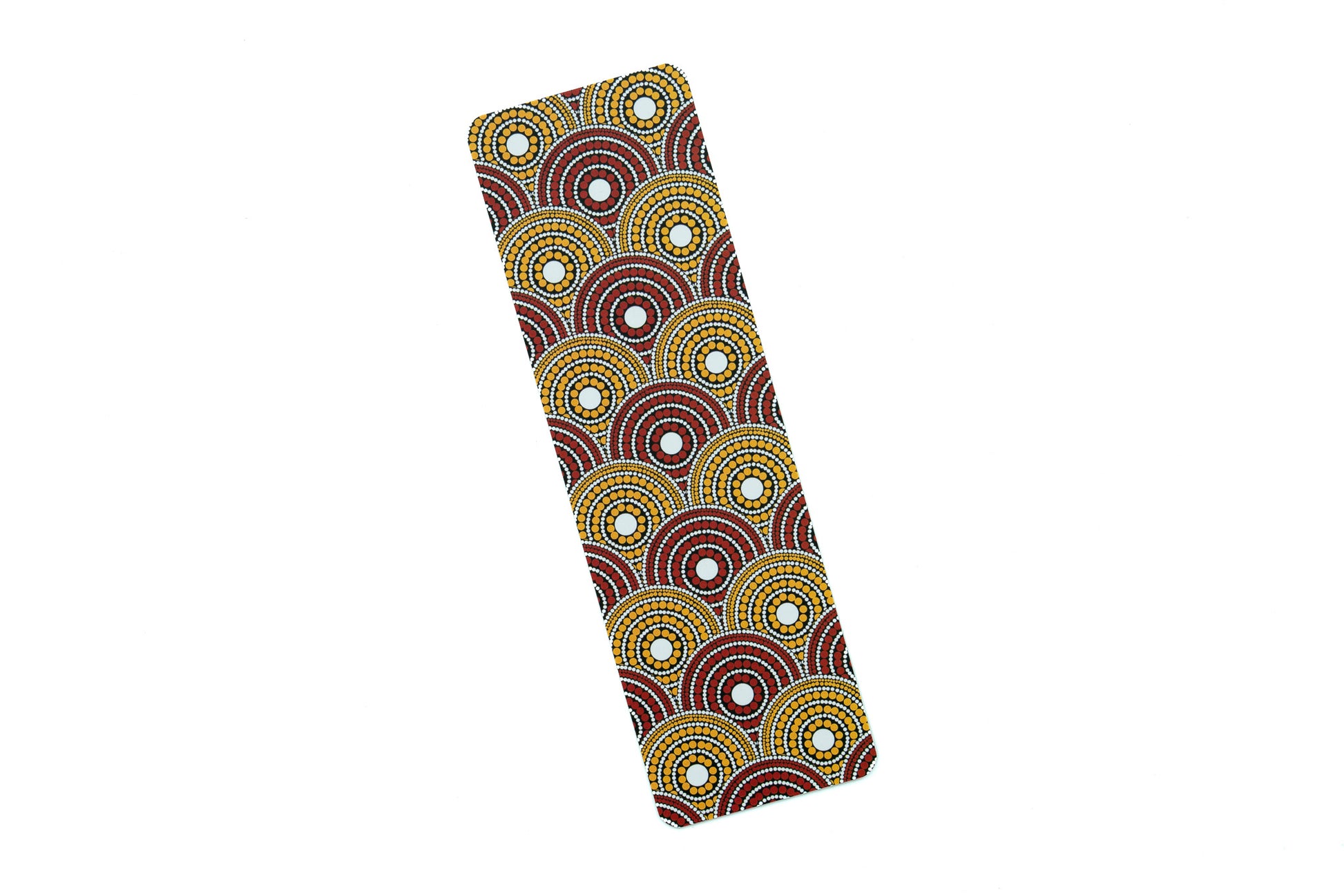 African Print Bookmark - Red and Yellow (Ankara) - Pounded Yam Productions
