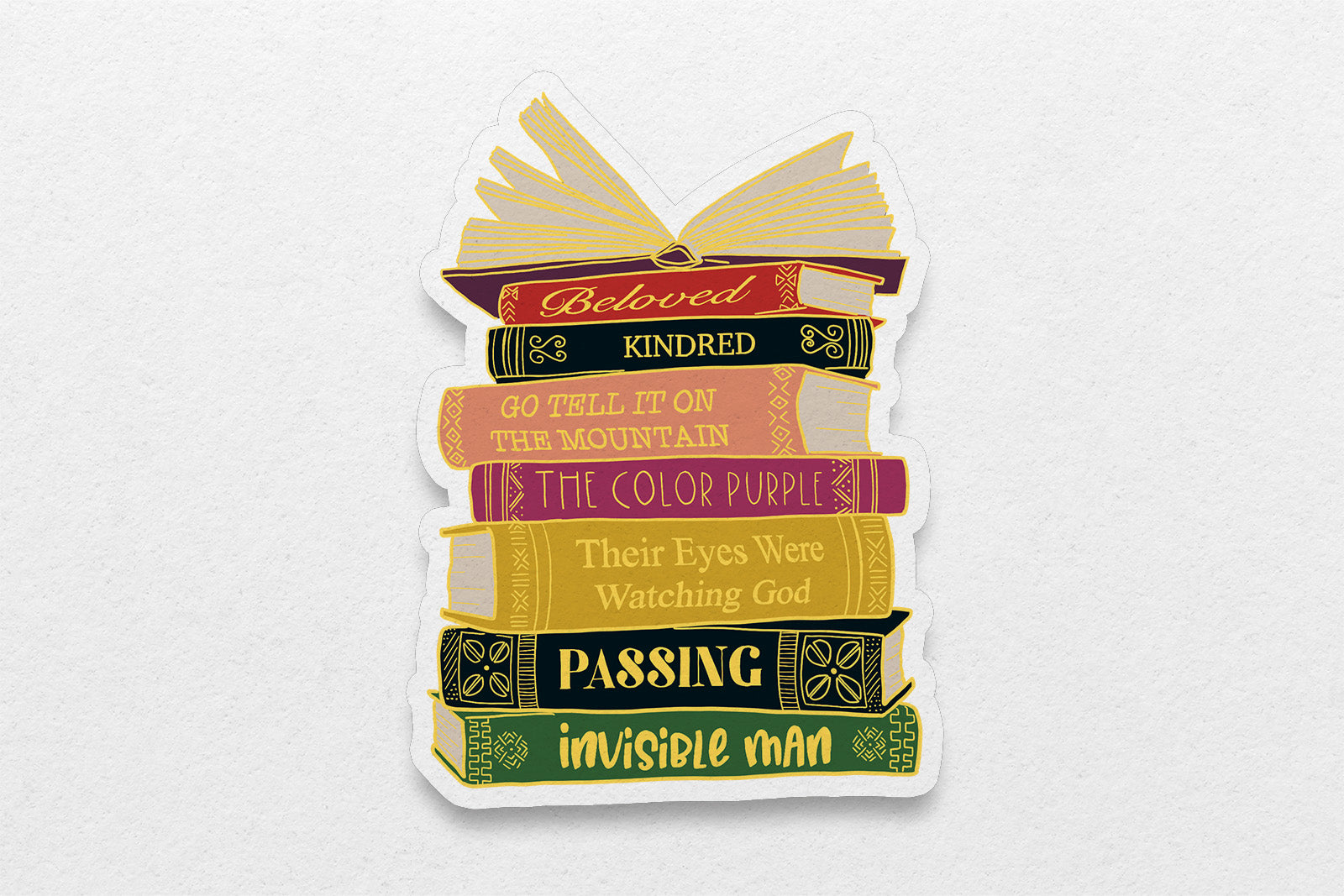 Black Literary Classics Sticker - Pounded Yam Productions