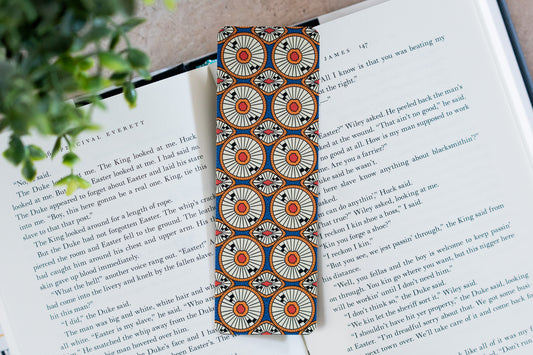 African Print Bookmark - Circles (Ankara) - Pounded Yam Productions