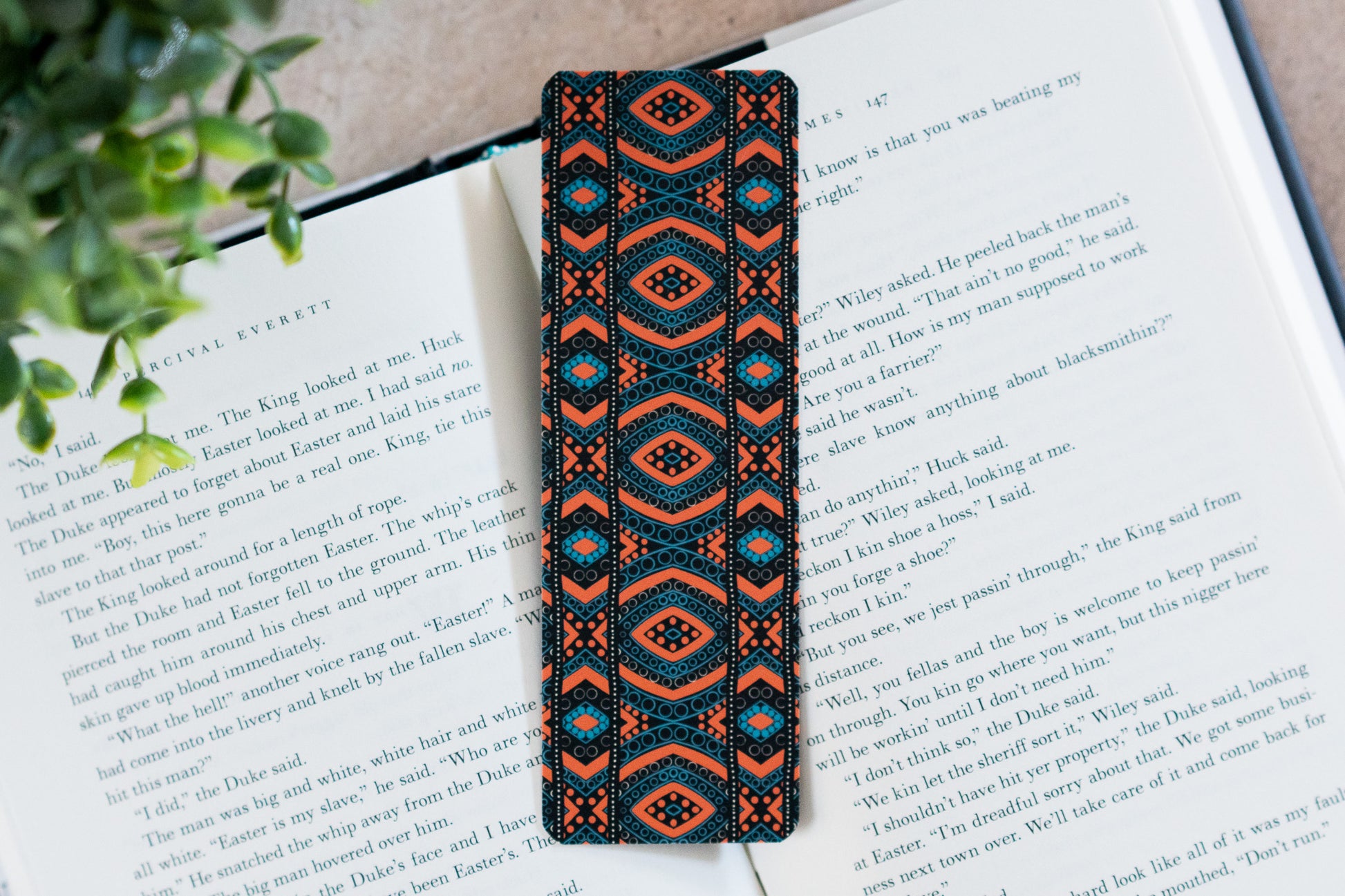 African Print Bookmark - Diamonds (Ankara) - Pounded Yam Productions