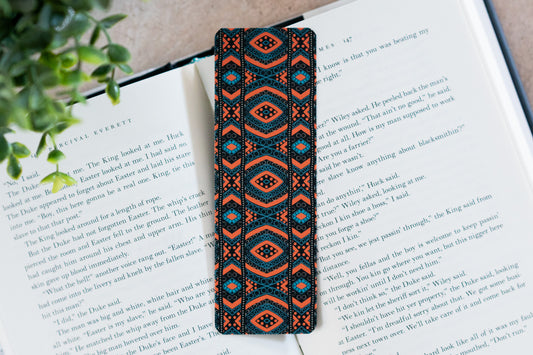 African Print Bookmark - Diamonds (Ankara) - Pounded Yam Productions