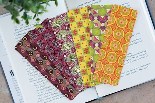 African Print Bookmark Bundle (Ankara 2) - Pounded Yam Productions