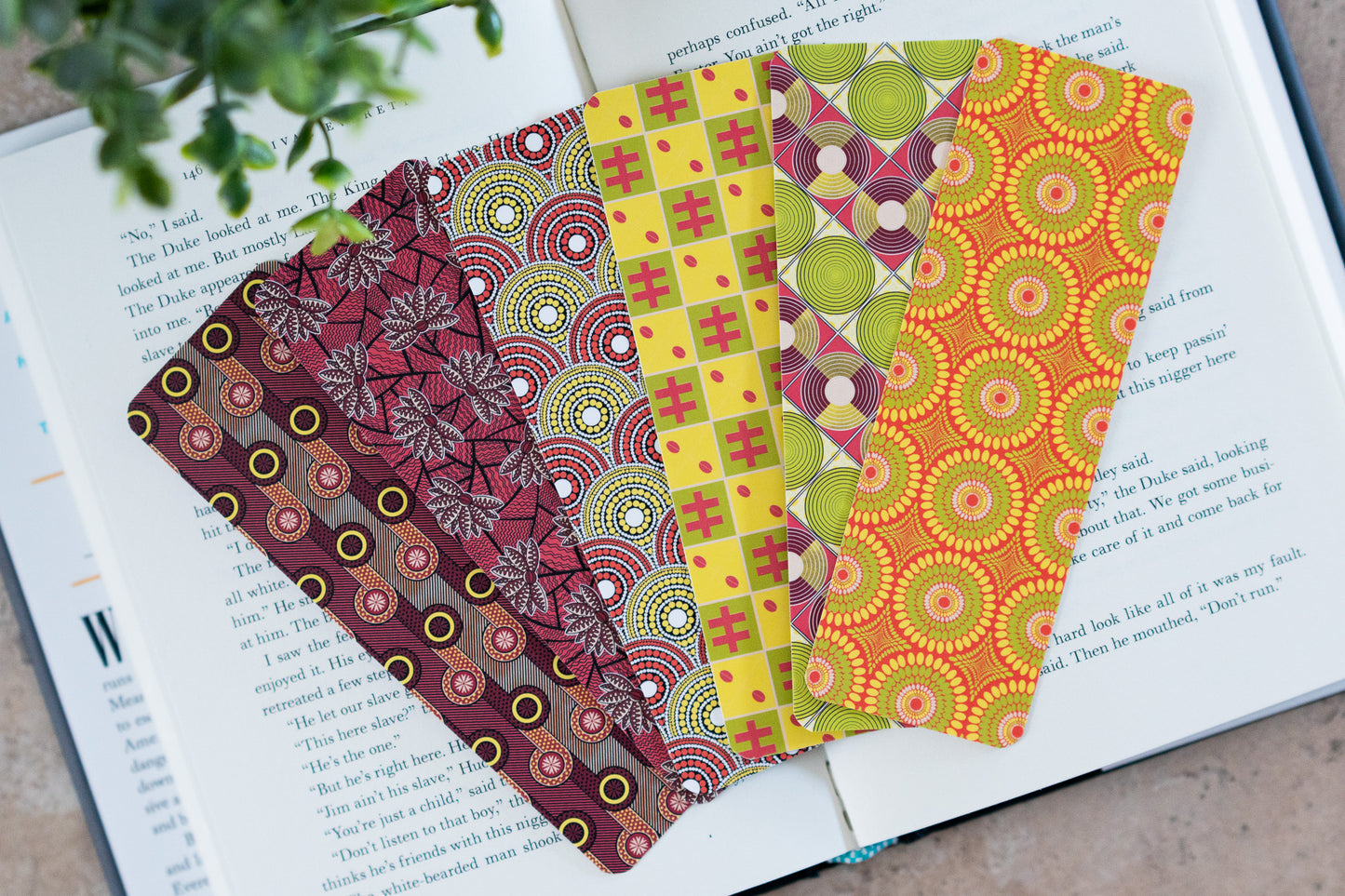 African Print Bookmark - BP (Ankara) - Pounded Yam Productions