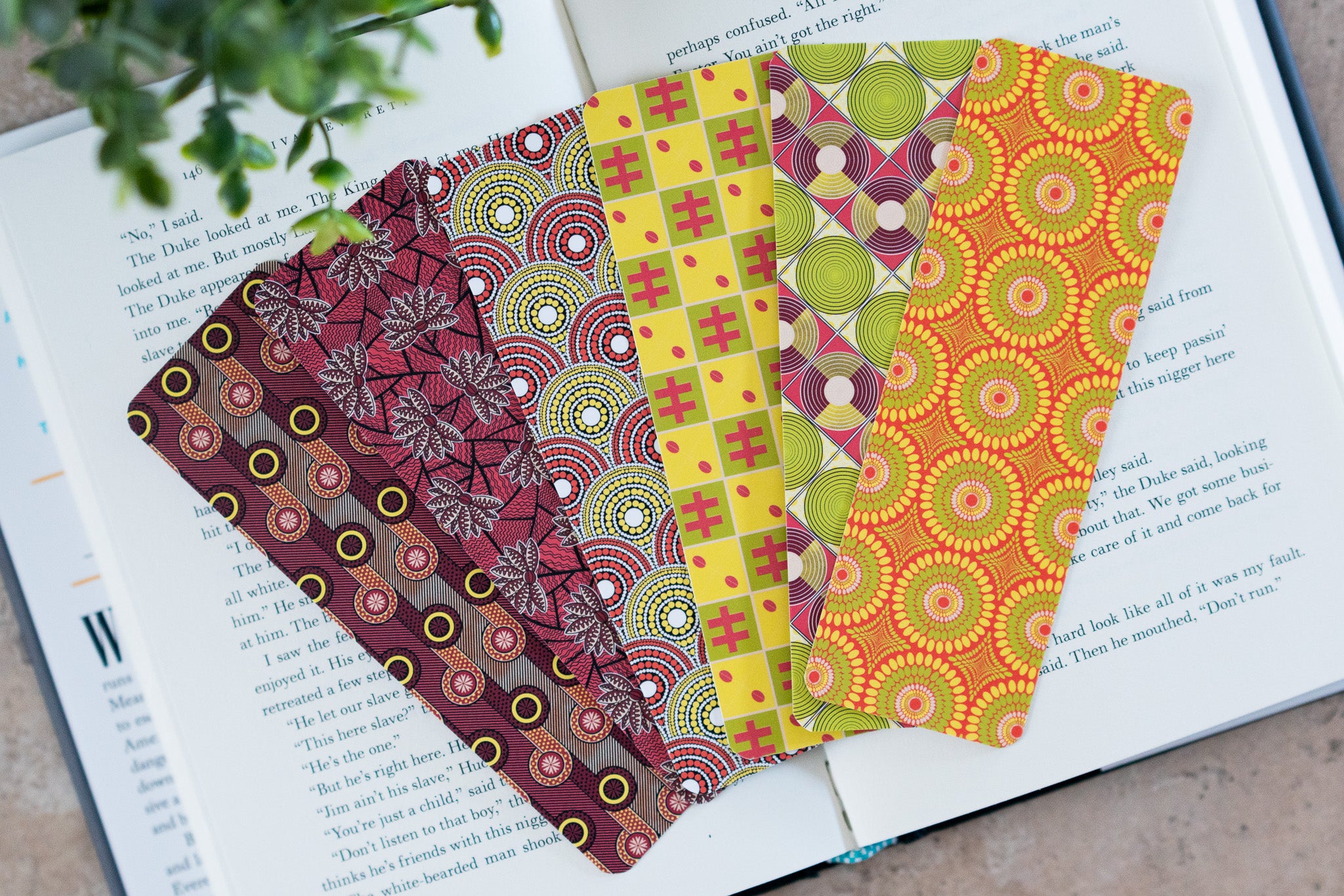 African Print Bookmark - BP (Ankara) - Pounded Yam Productions
