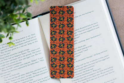 African Print Bookmark - Fans (Ankara) - Pounded Yam Productions