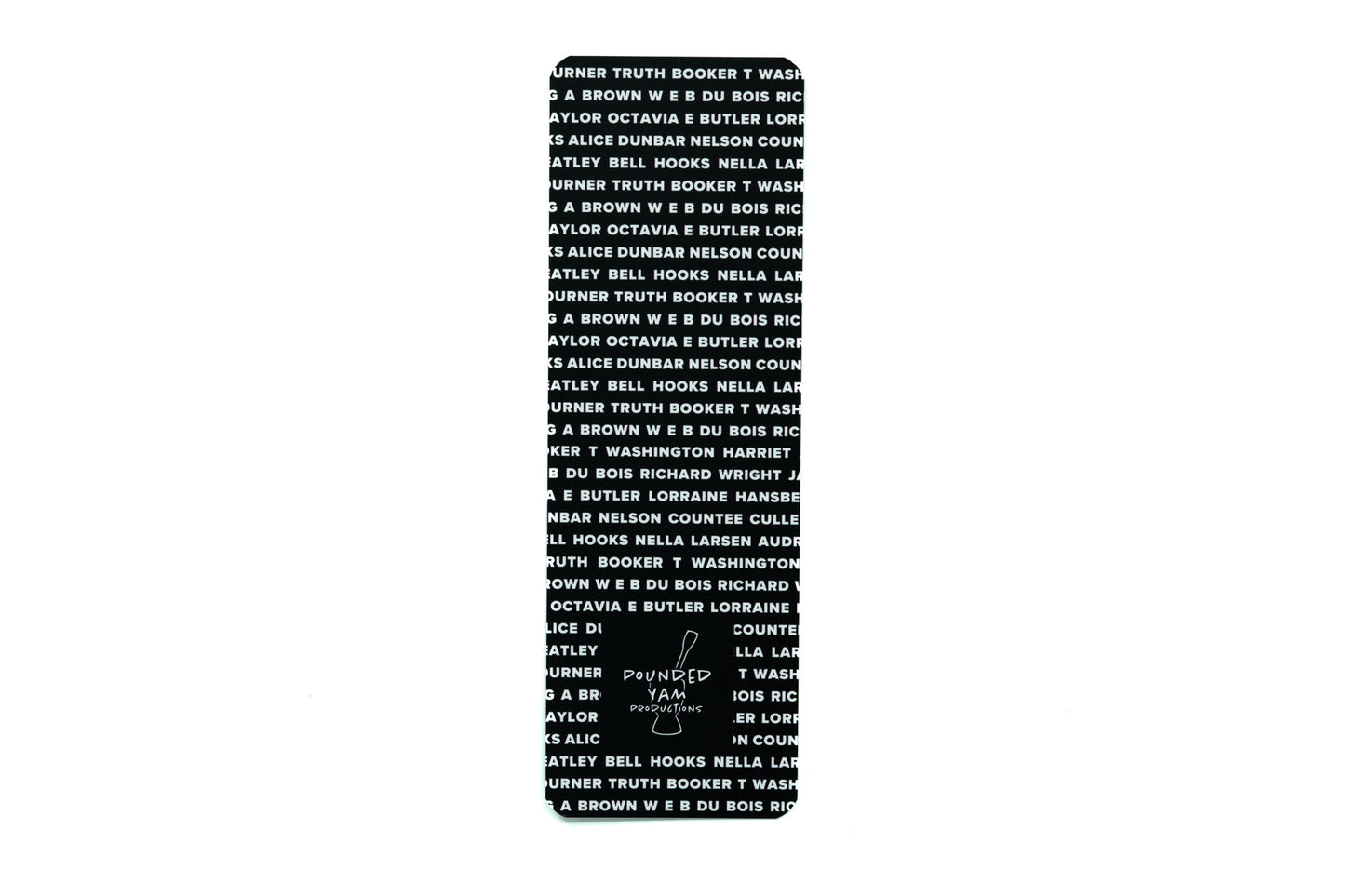 Bookmark - Classic Black Authors (Black) - Pounded Yam Productions