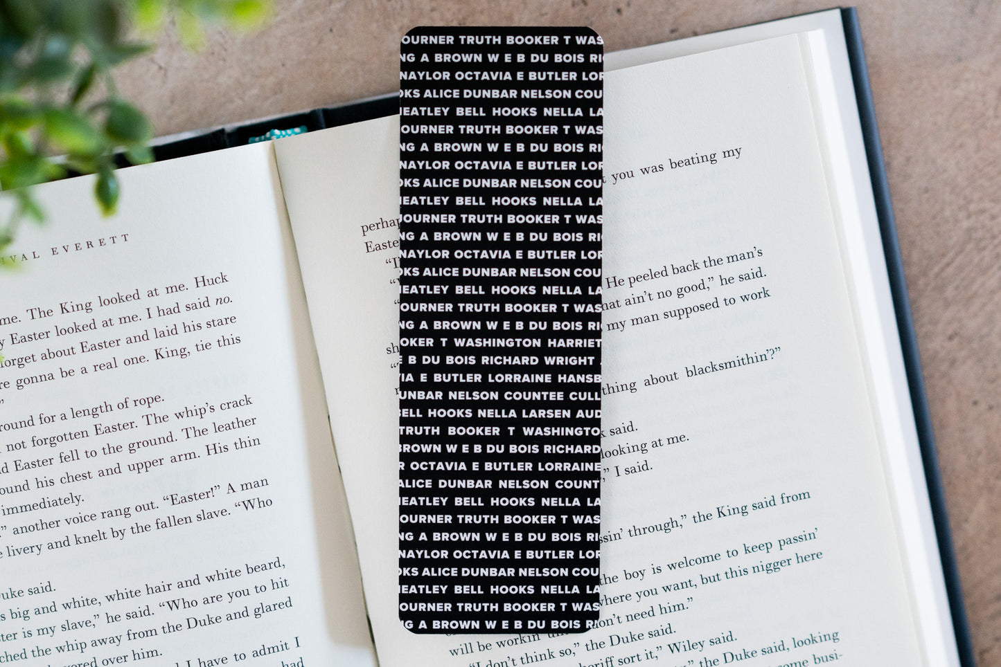 Bookmark - Classic Black Authors (Black) - Pounded Yam Productions