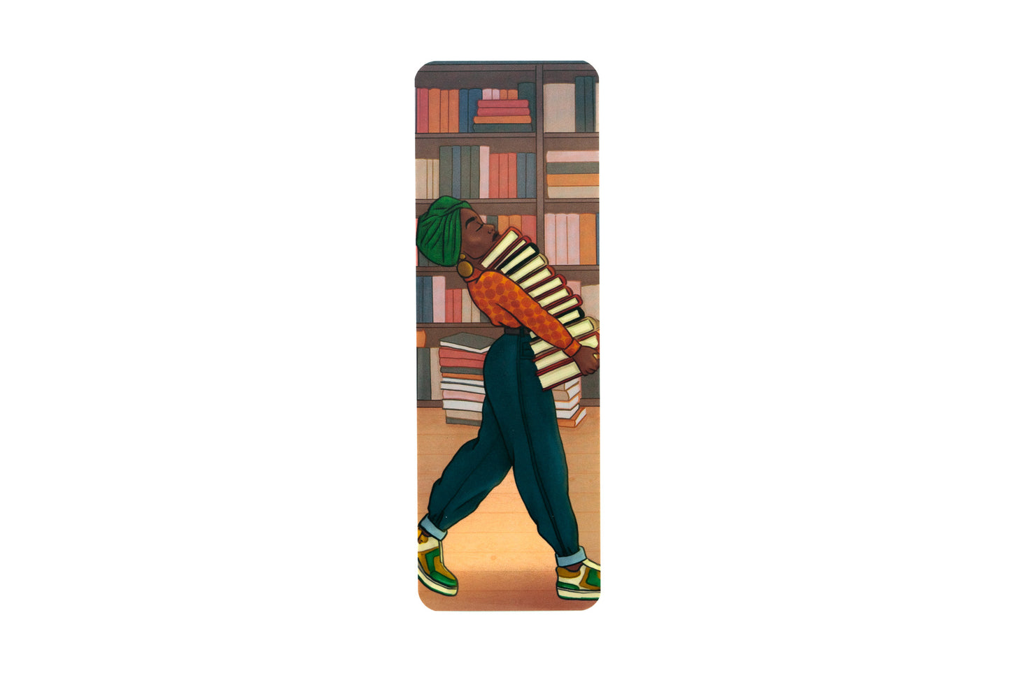 Bookmark - Black Girl Book Stacks - Pounded Yam Productions