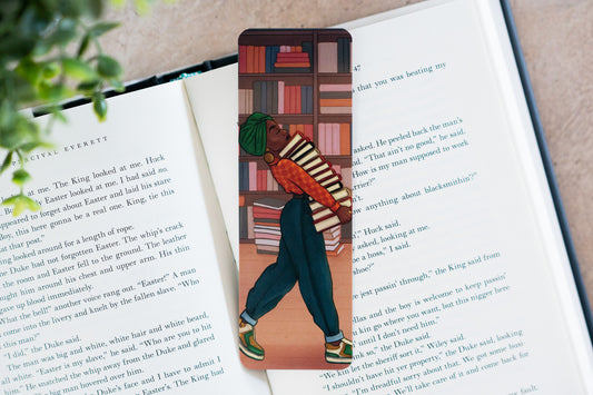 Bookmark - Black Girl Book Stacks - Pounded Yam Productions