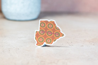 Botswana Sticker (Southern Africa) - Pounded Yam Productions