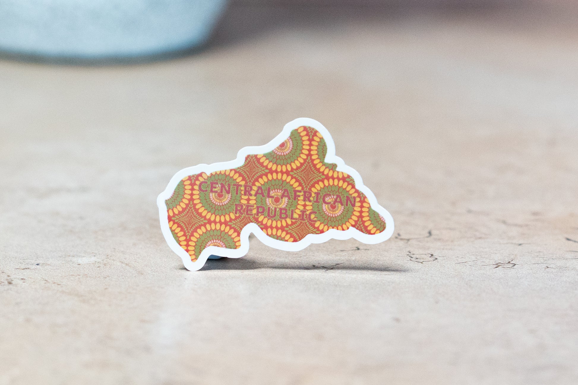Central African Republic Sticker (Central Africa) - Pounded Yam Productions