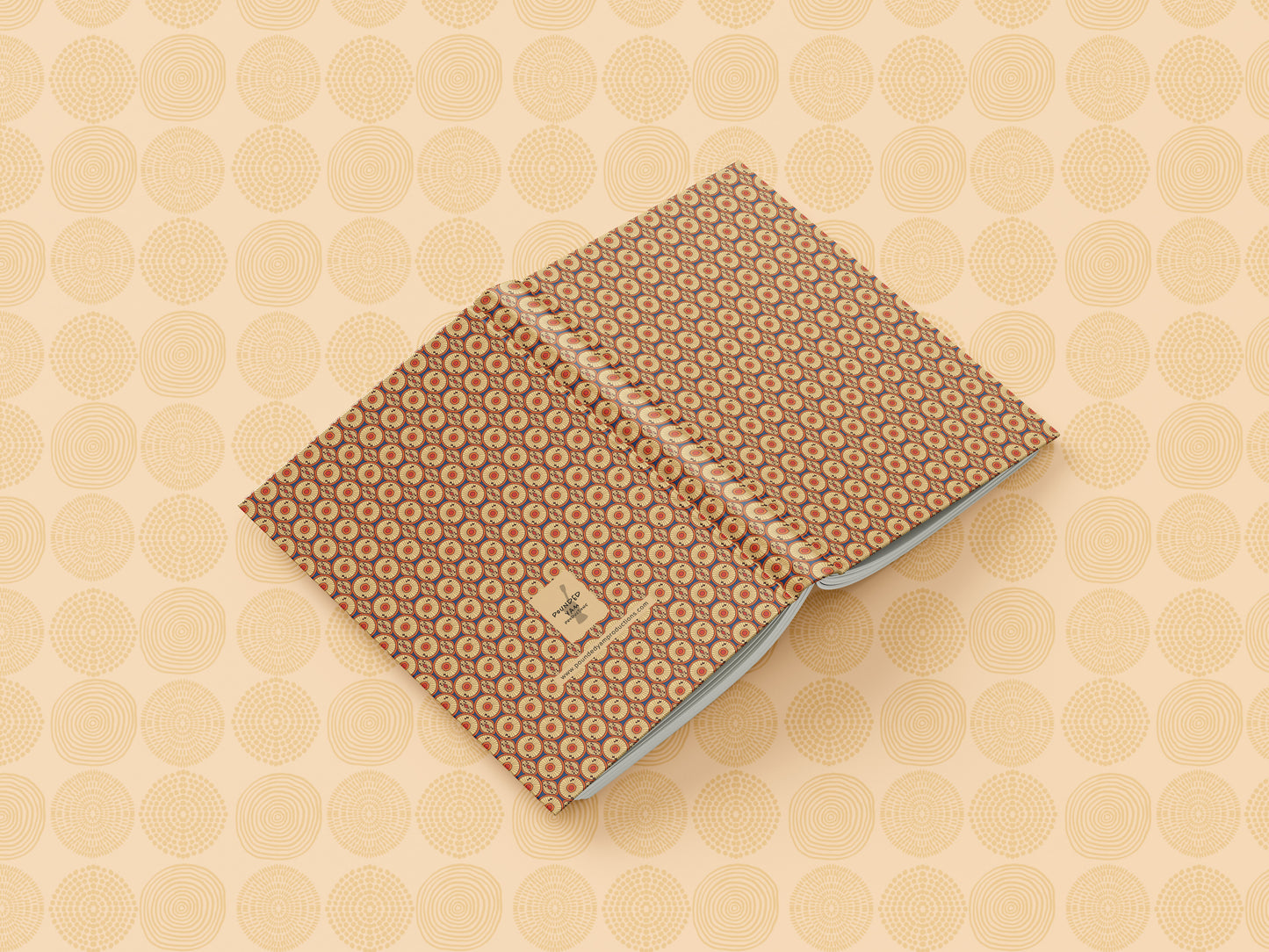 African Print Ankara Inspired Journal (Circles A5 Lined)