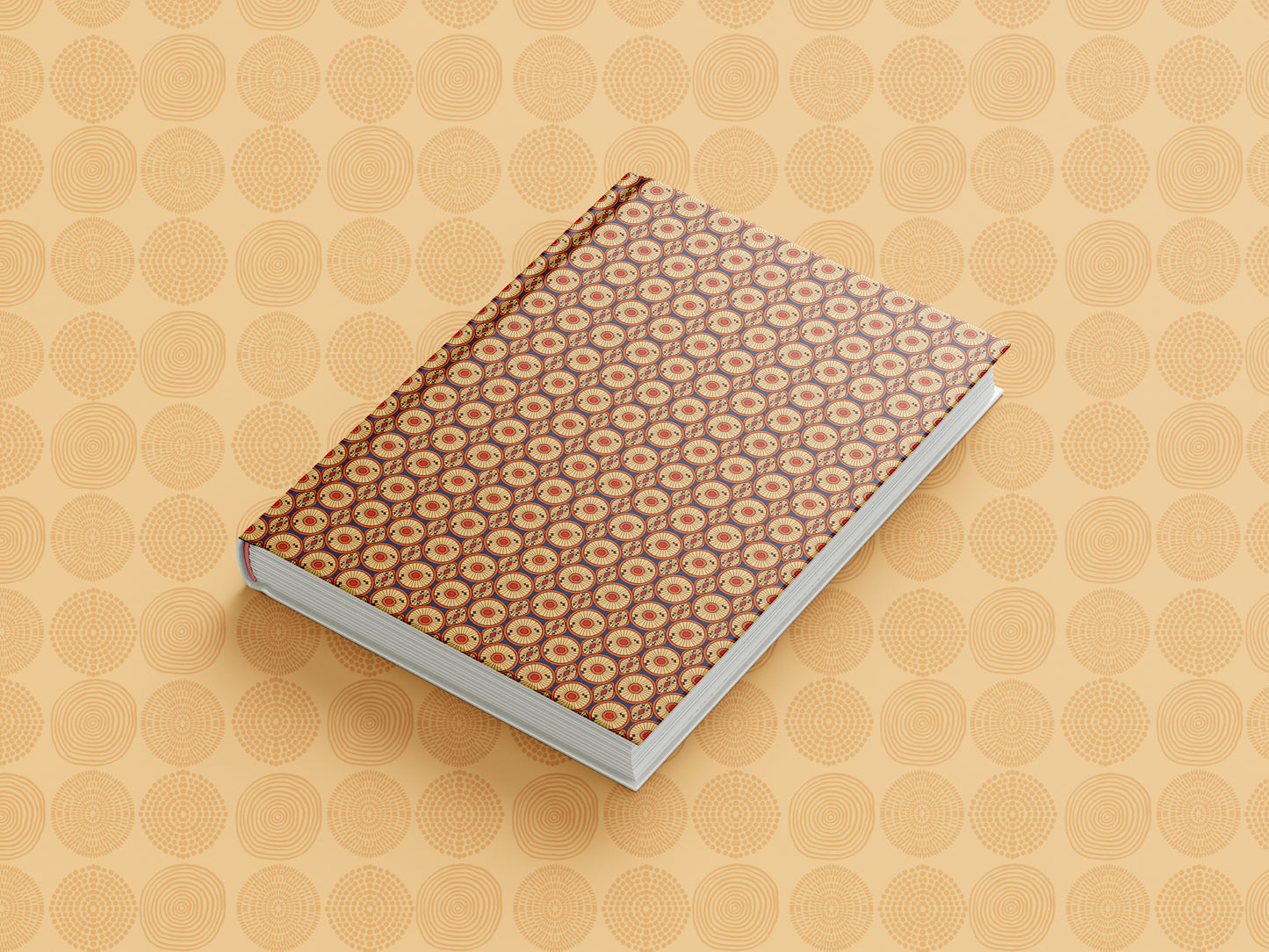 African Print Ankara Inspired Journal (Circles A5 Lined)