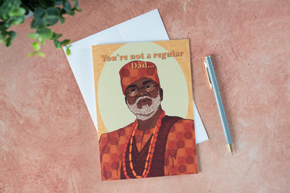 African Dad Greeting Card