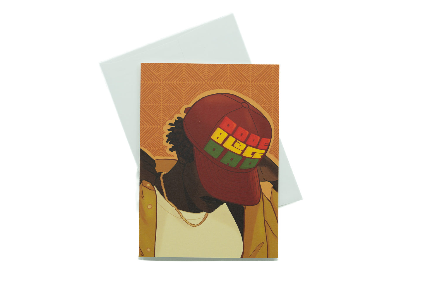 Dope Black Dad (Cap) Greeting Card