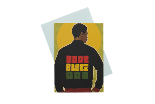 Dope Black Dad (Jacket) Greeting Card