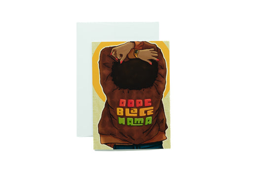 Dope Black Mama - Jacket Greeting Card