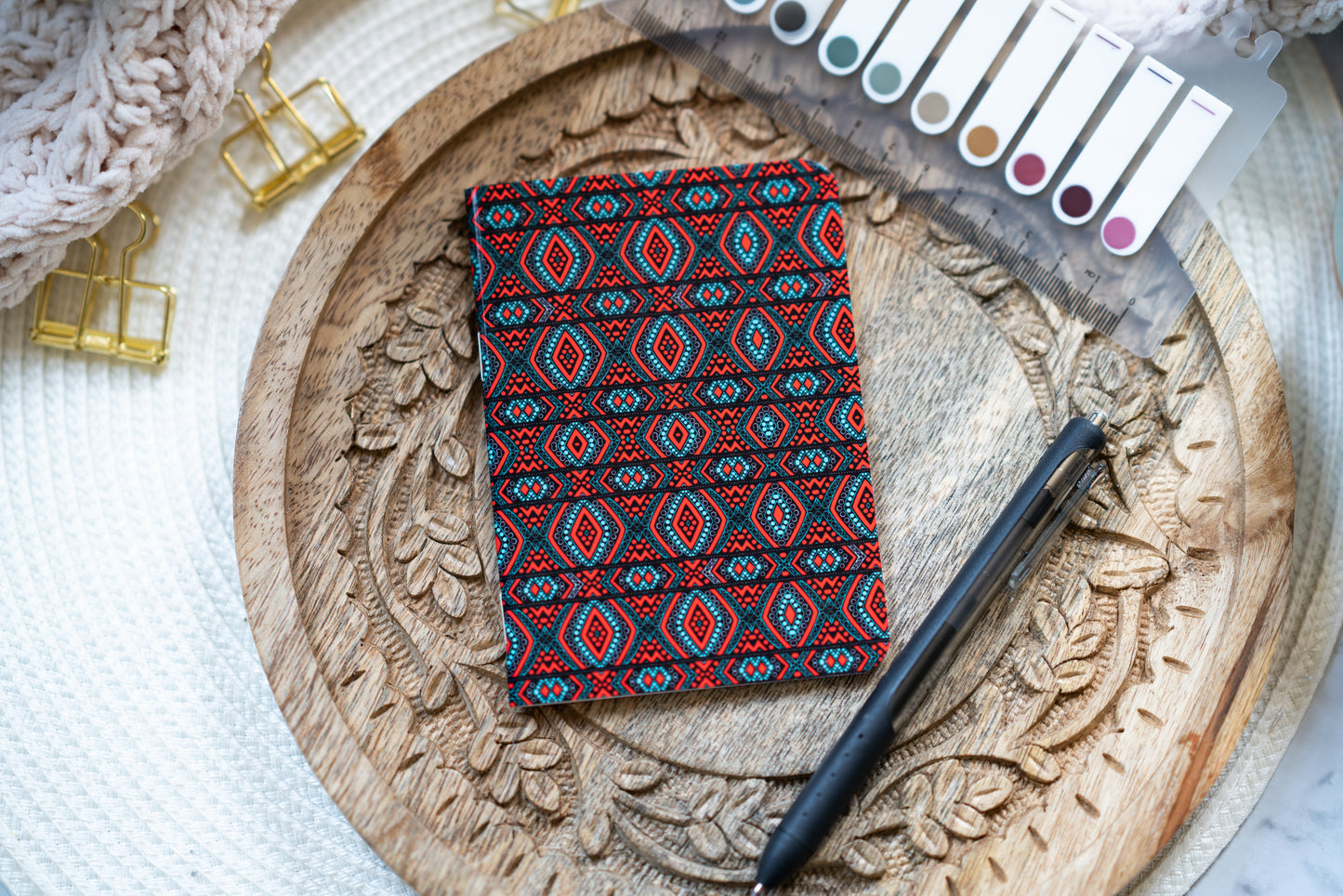 african print notebook