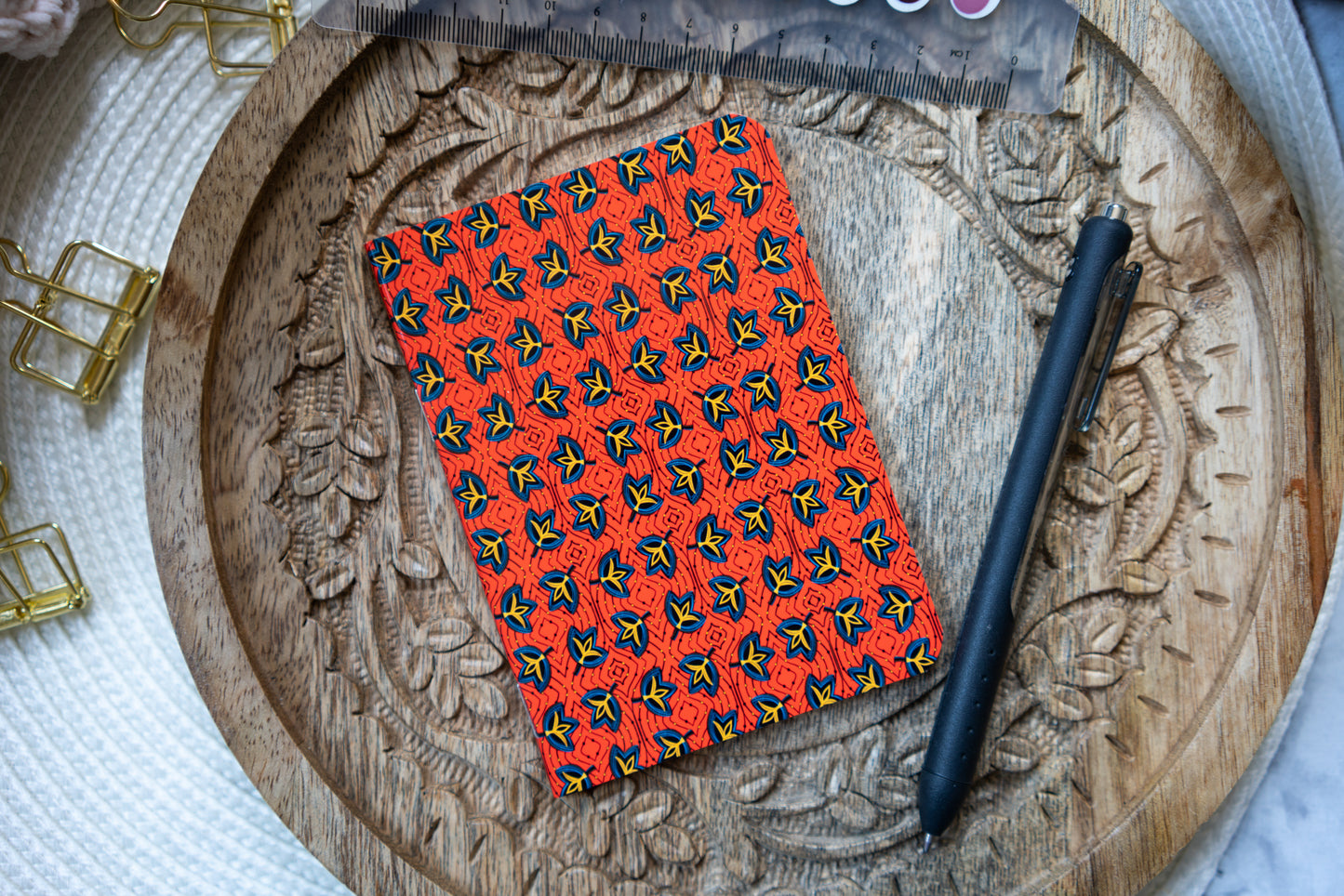 african print notebook