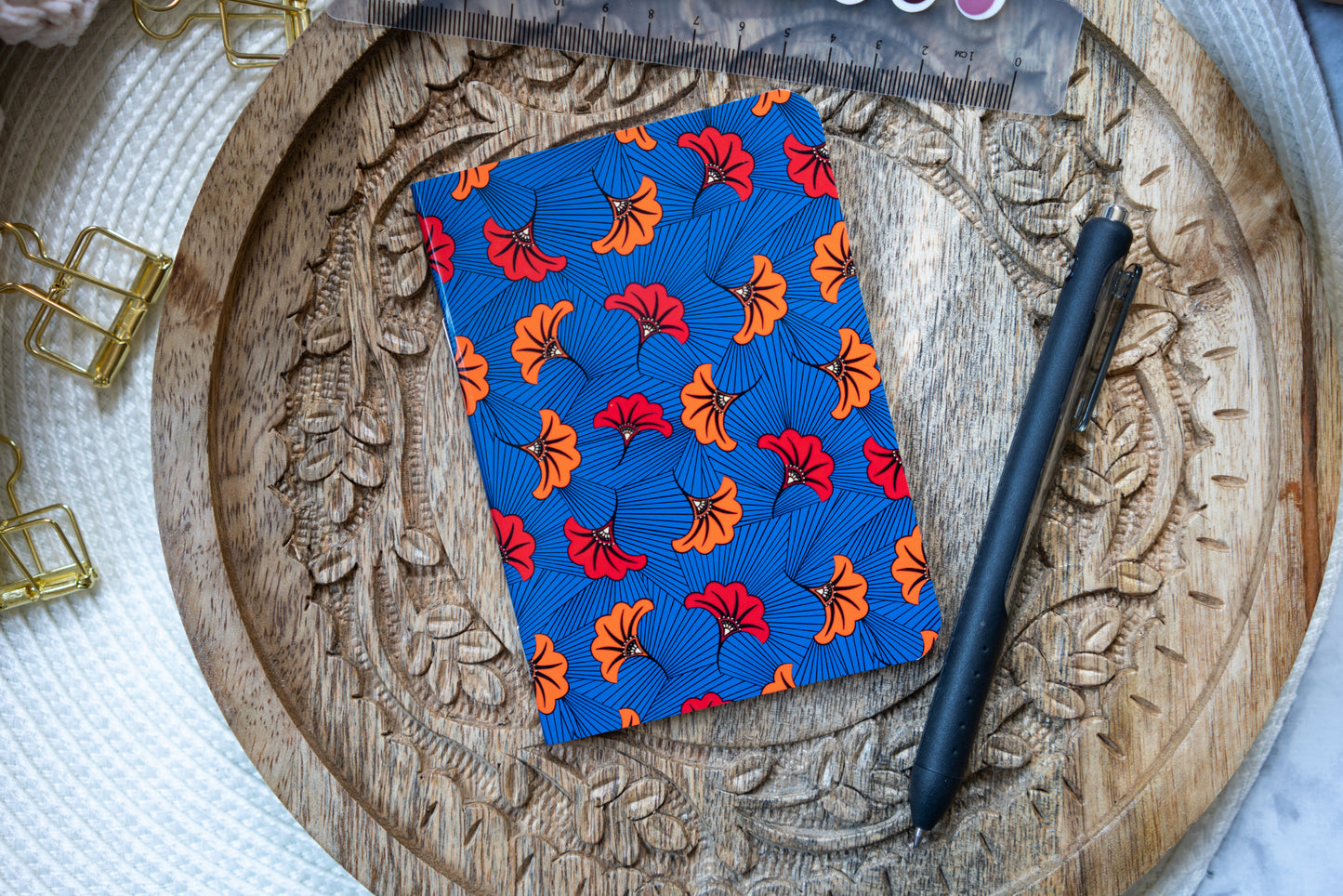 african print notebook