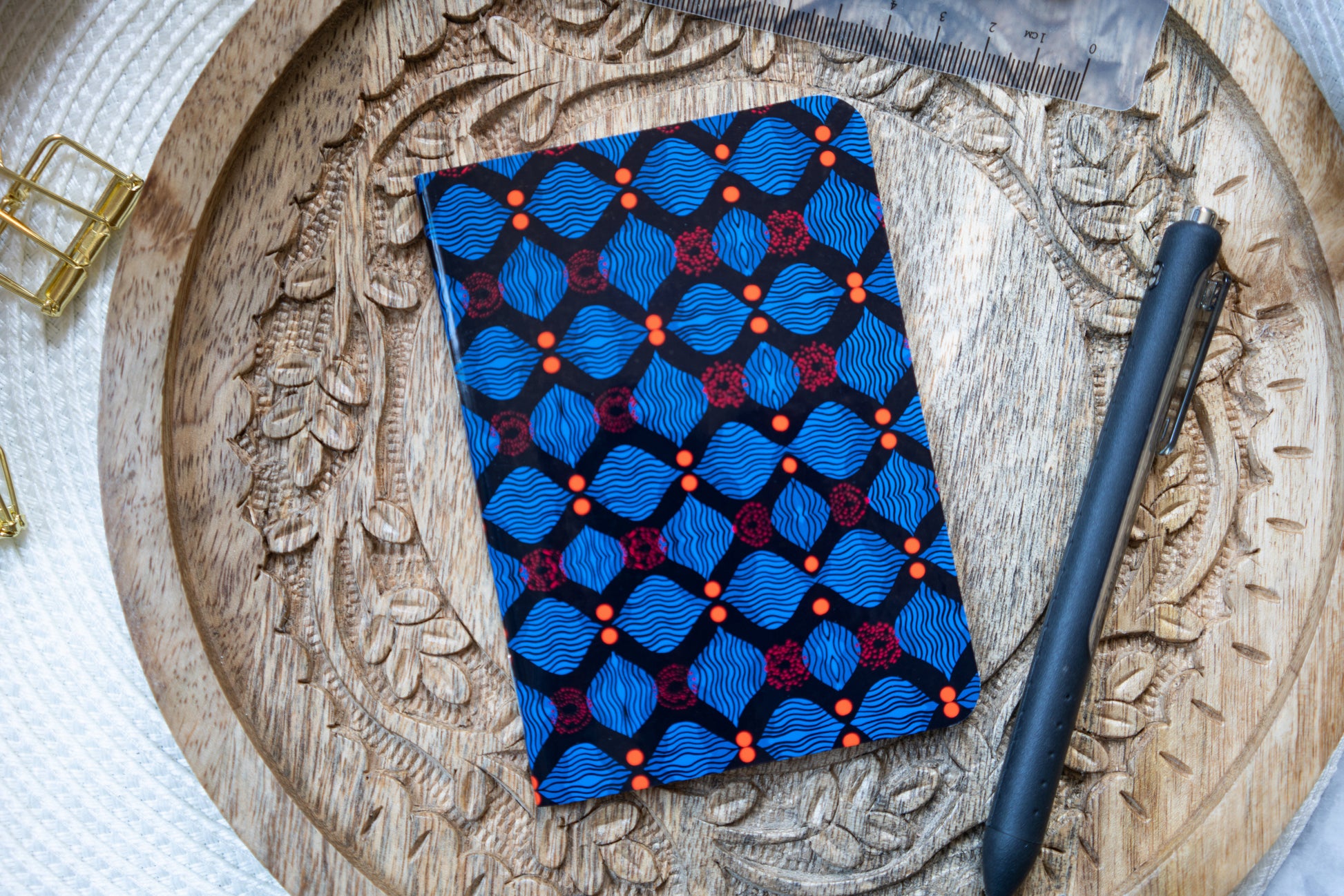 african print notebook