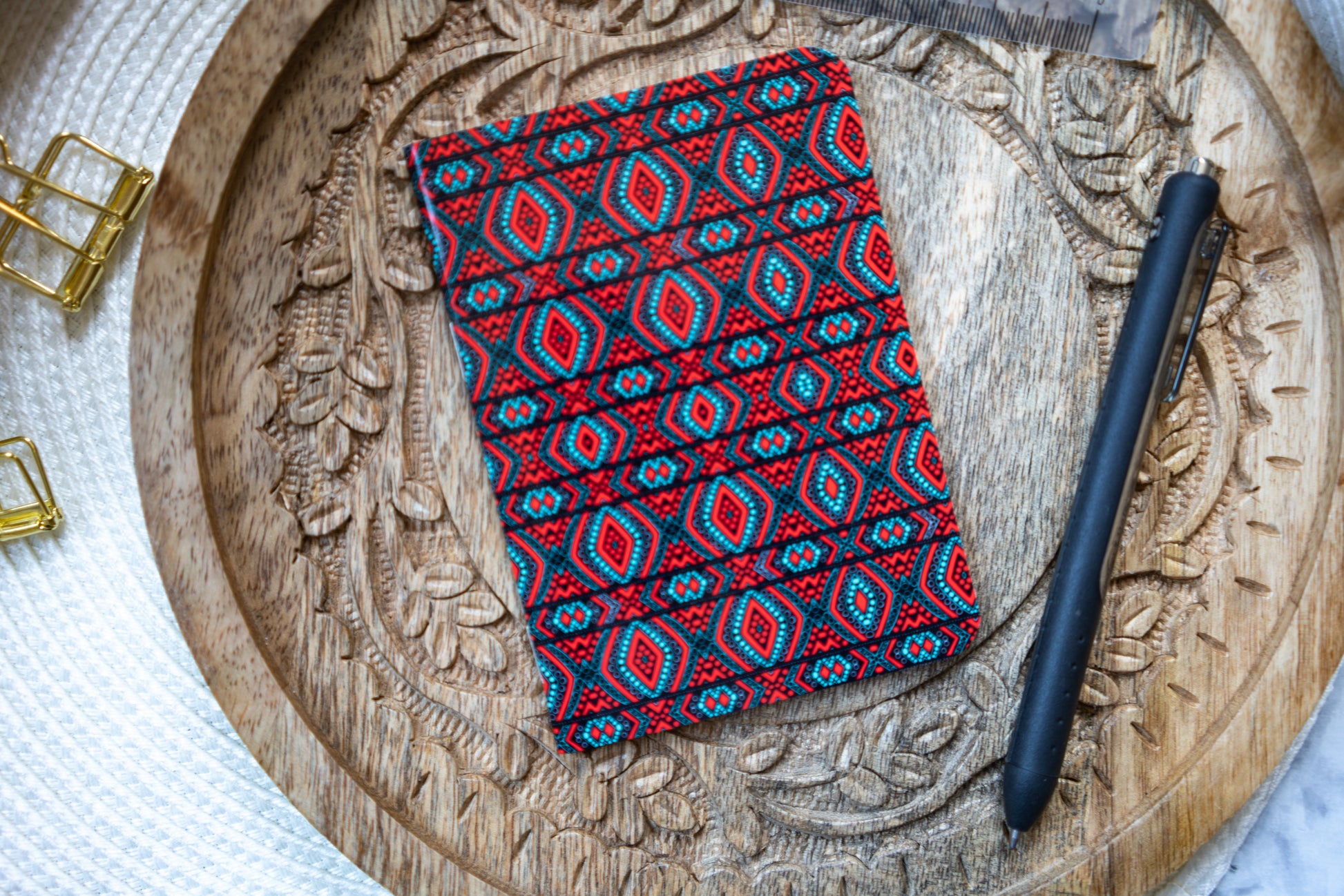 african print notebook