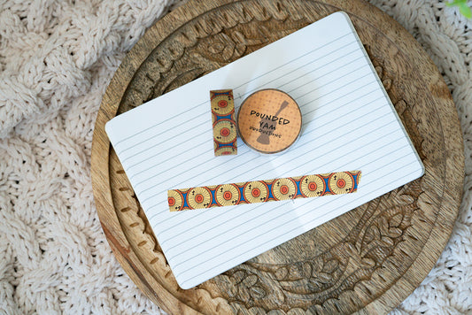 African Print Ankara Inspired Washi Tape - Circles