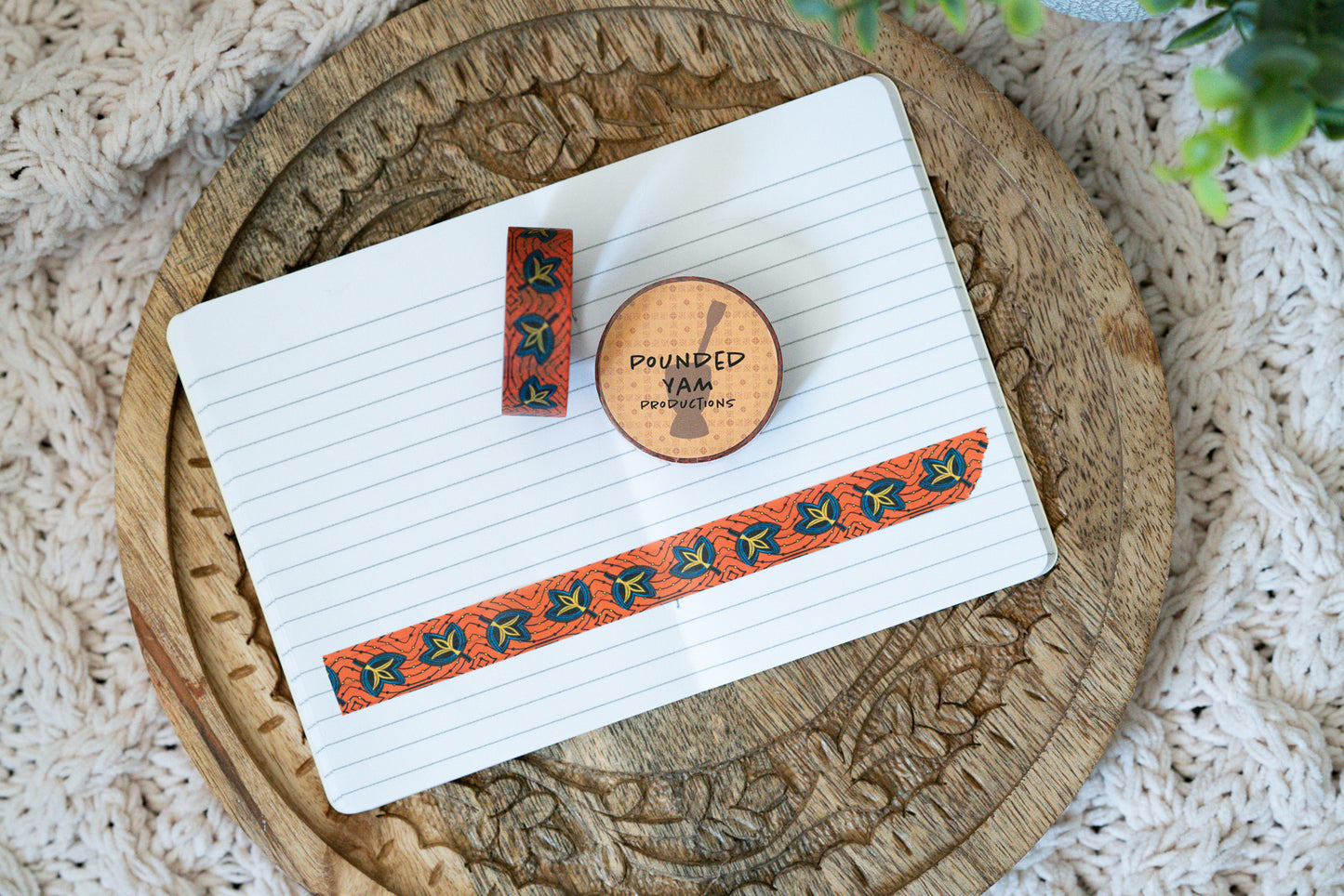 African Print Ankara Inspired Washi Tape - Fans