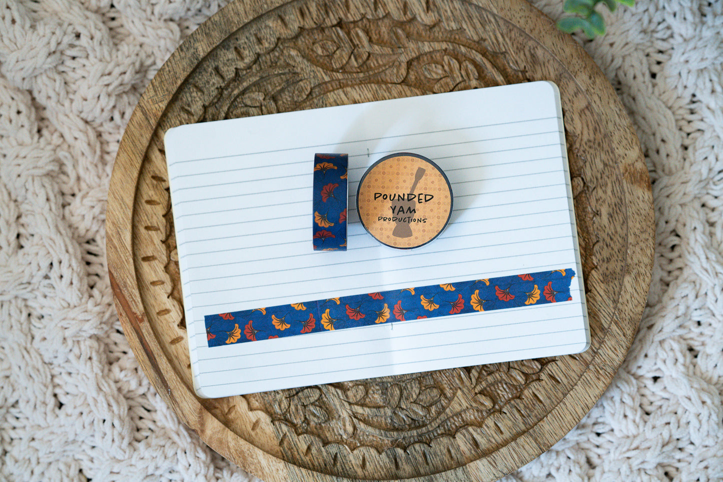 African Print Ankara Inspired Washi Tape - Wedding Flowers