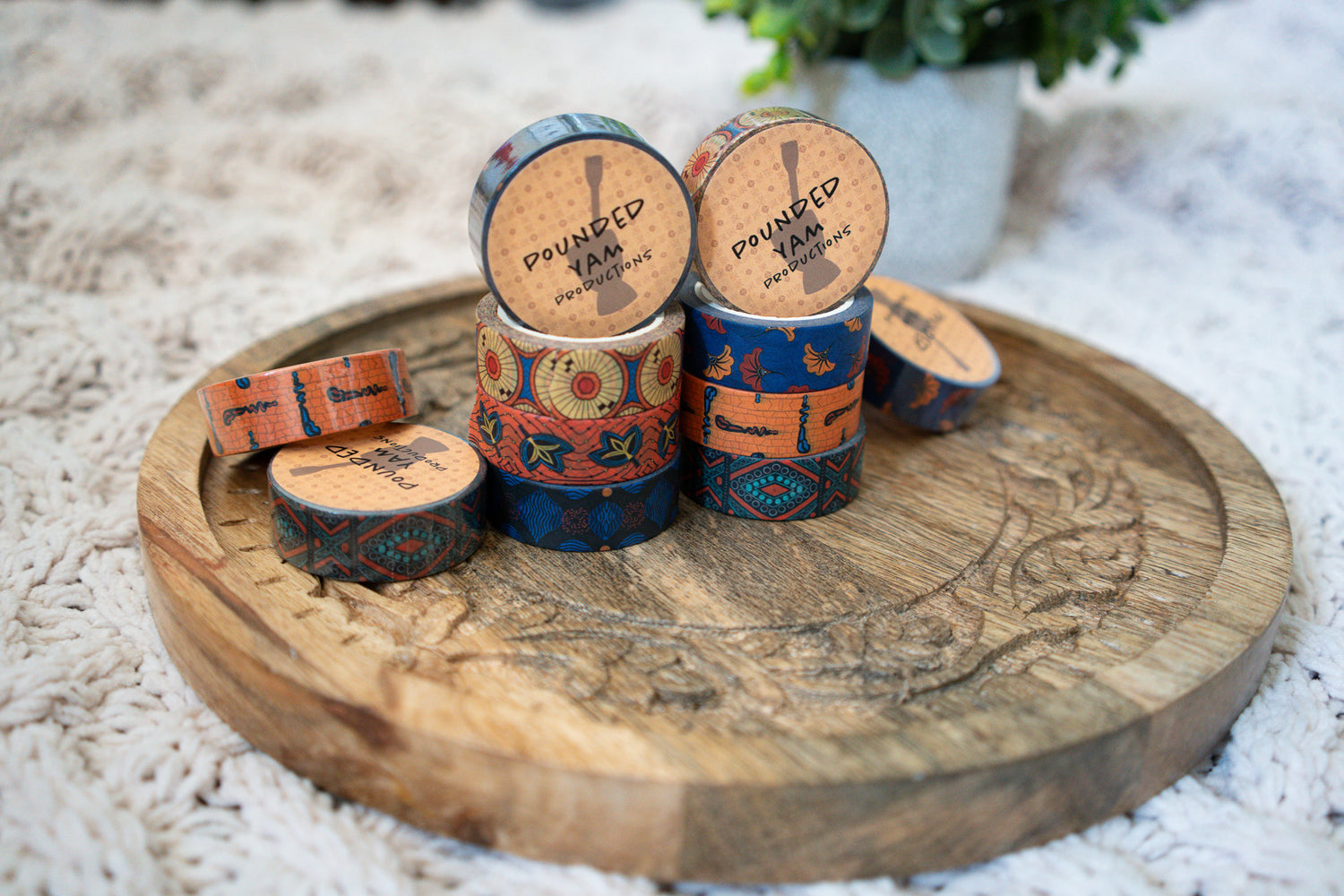 african print washi tape