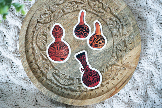 African Calabash Die Cut Stickers