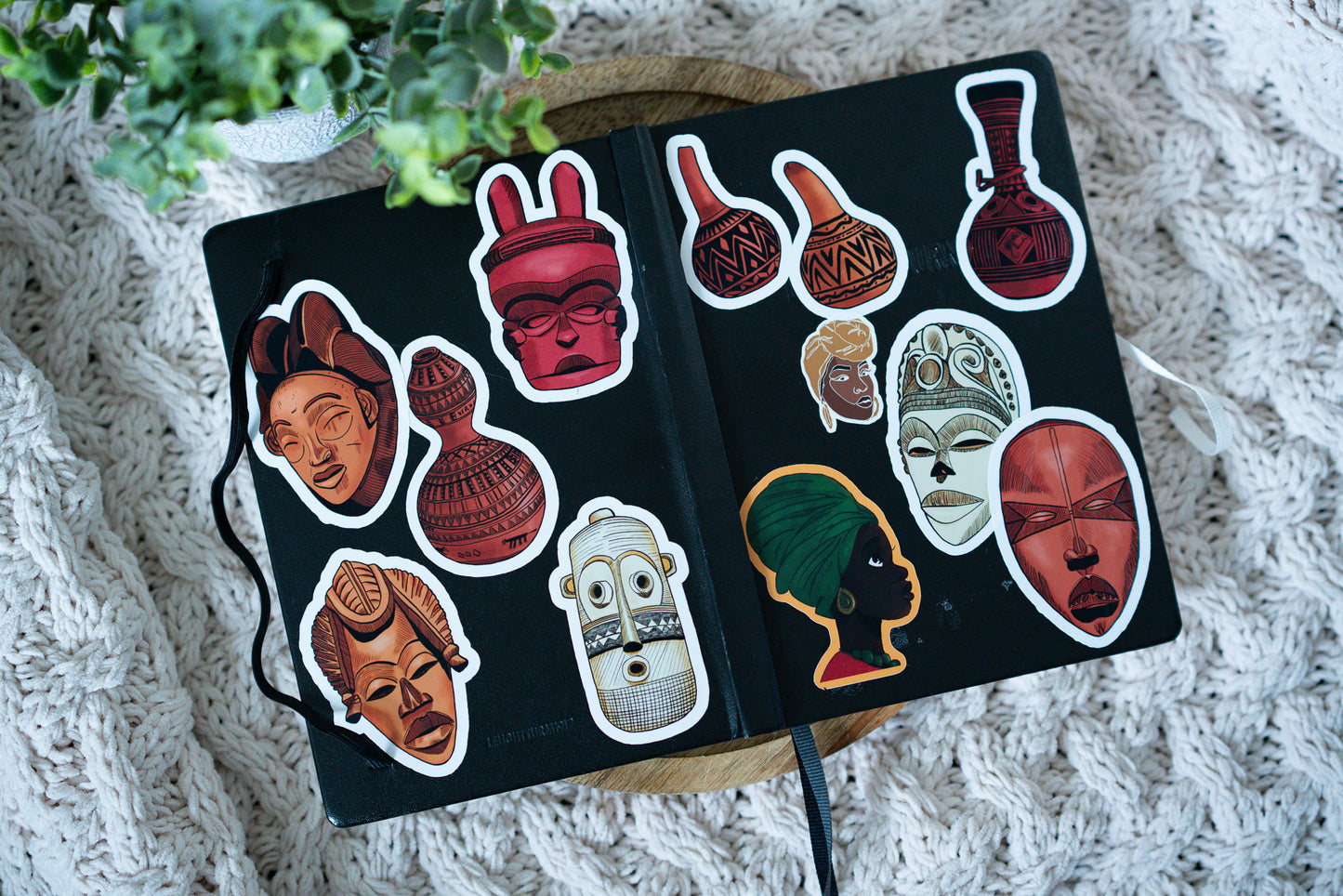 African Calabash Die Cut Stickers