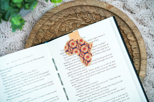 Ankara African Print Magnetic Bookmarks - Circles