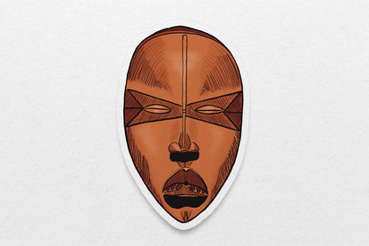 African Masks Stickers: Dan