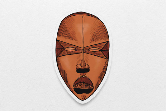 African Masks Stickers: Dan