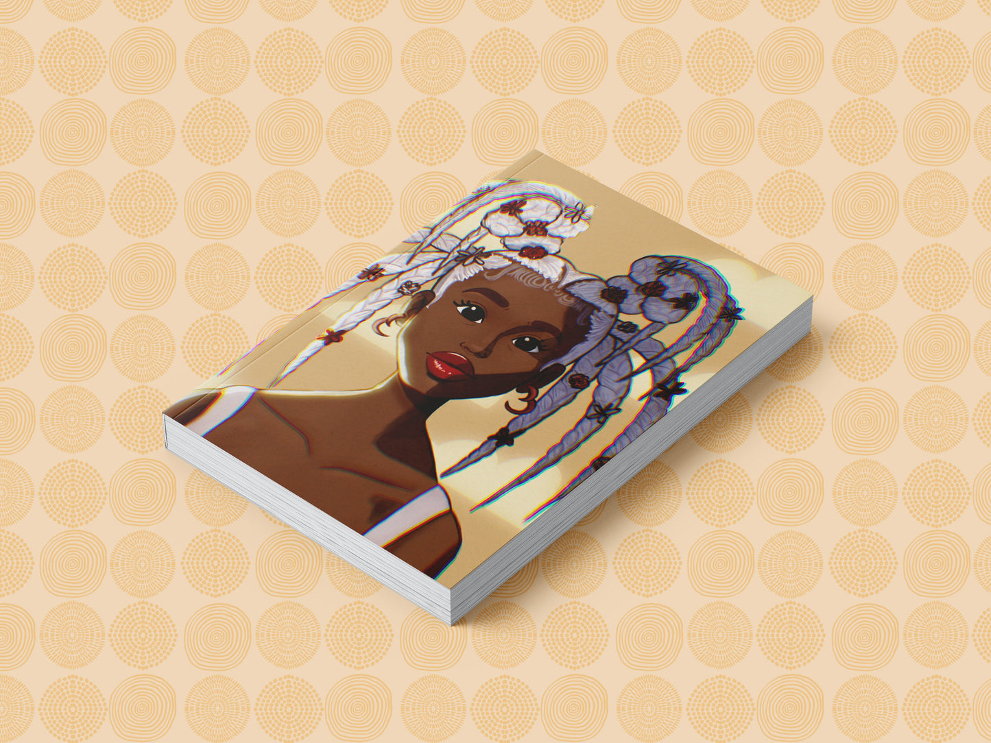 Dreamy Black Girl Illustrated Journal (A5 Lined)