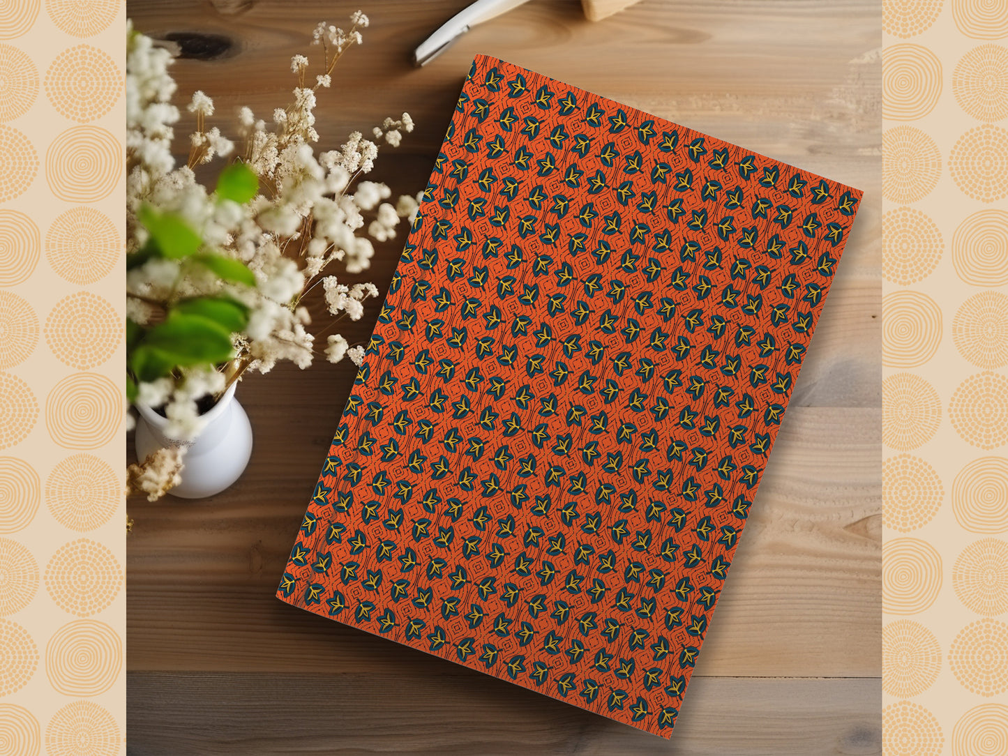 African Print Ankara Inspired Journal (Fans A5 Lined)