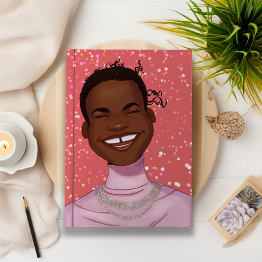 Happy Confetti Black Girl Hardcover/Softcover Journal (A5 Lined)