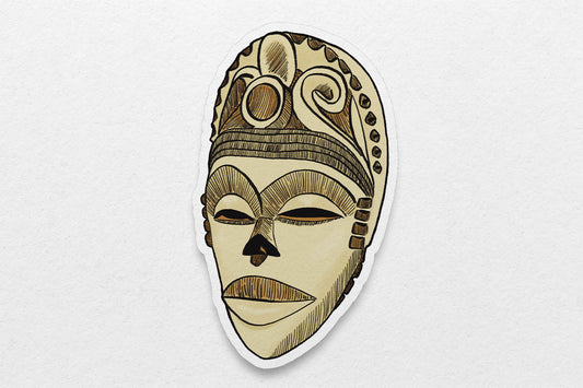 African Masks Stickers: Idiok