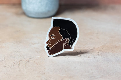 Single Line Black Women Stickers: Fade
