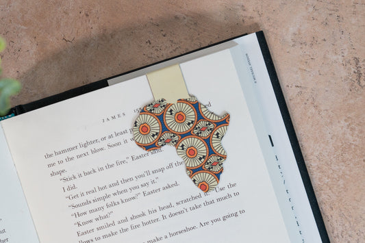 Magnetic Bookmarks - African Print (Circles) - Pounded Yam Productions