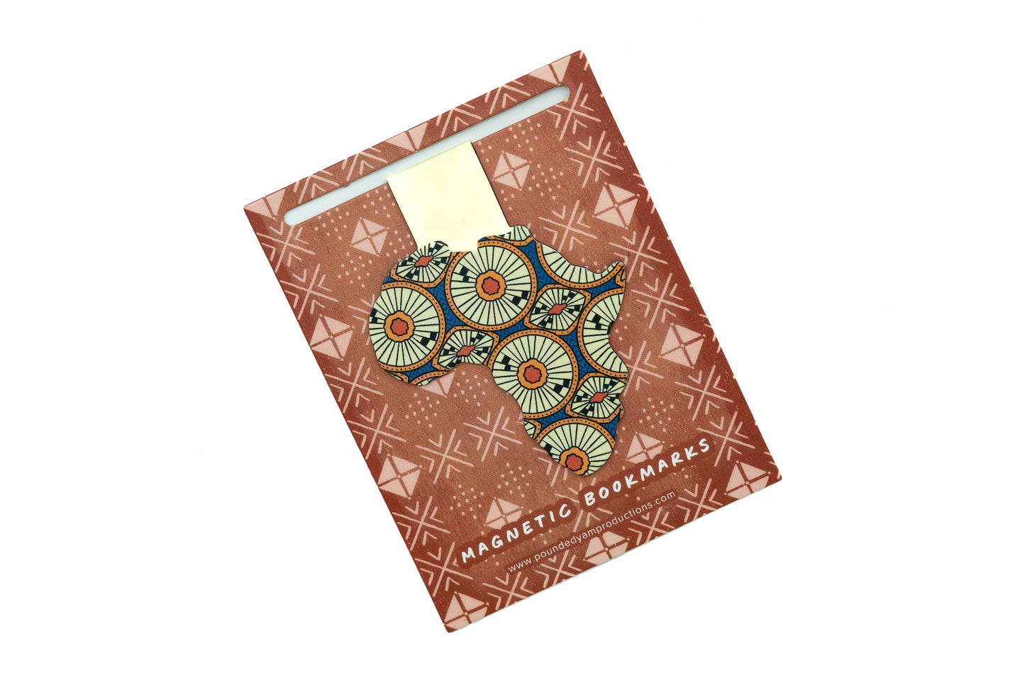 Magnetic Bookmarks - African Print (Circles)