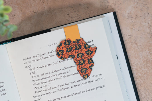 Magnetic Bookmark - African Print (Fans) - Pounded Yam Productions