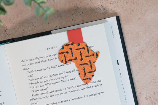 Magnetic Bookmark - African Print (Walking Sticks) - Pounded Yam Productions