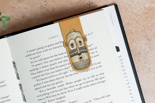 Magnetic Bookmark - African Masks (Pende) - Pounded Yam Productions