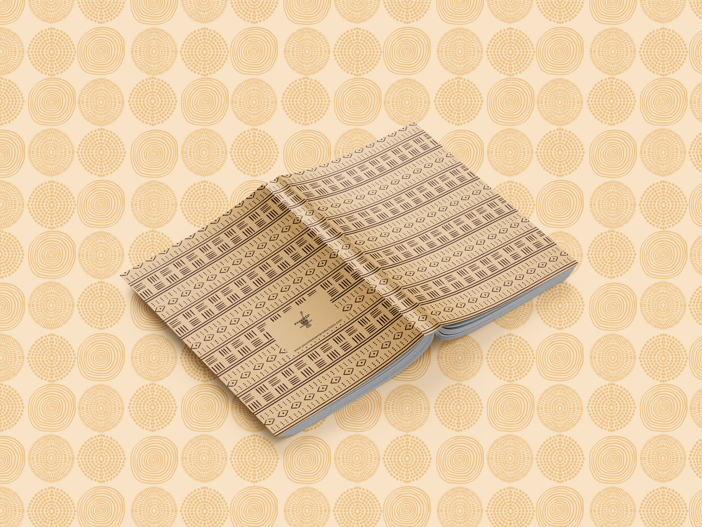 African Print Mud Cloth Inspired Journal (Rhombus A5 Lined)