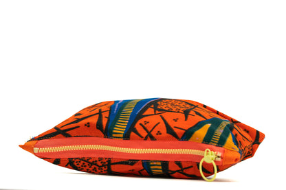 Ankara Pencil Case - Orange Tribal