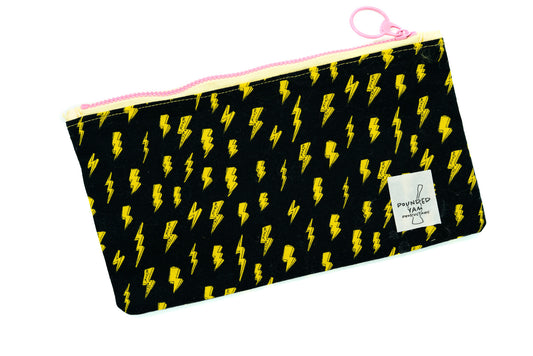 Ankara Pencil Case - Lightning Bolts