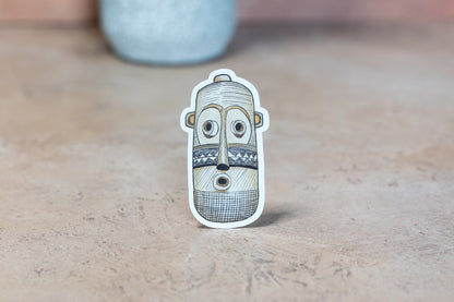 African Masks Stickers: Pende